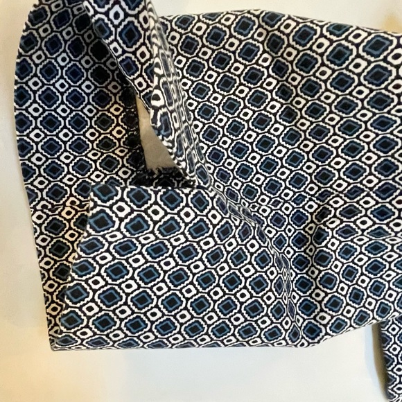 Hilary Radley geometric pattern stretch cropped slim leg pants - Picture 8 of 11